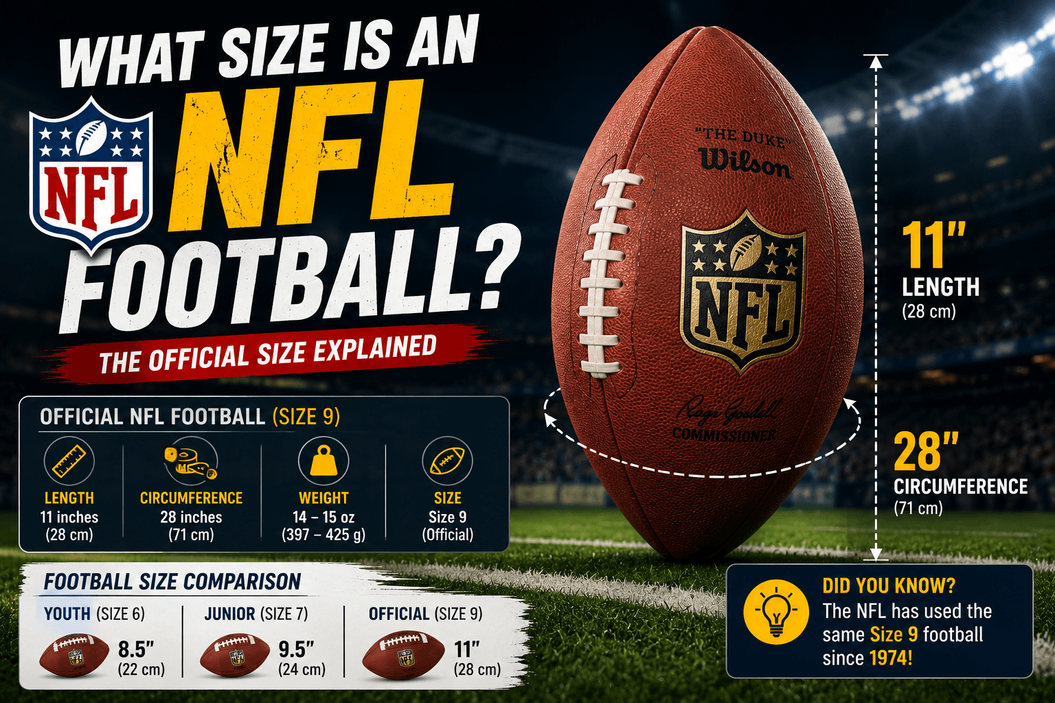 what size is an nfl football
